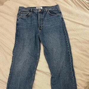 Reformation Indigo Straight Jeans